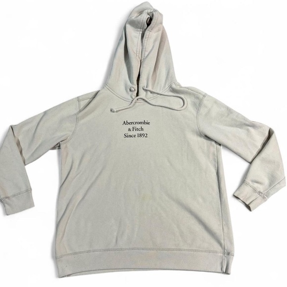Abercrombie & Fitch Tops - Abercrombie & Fitch light beige hoodie Size M